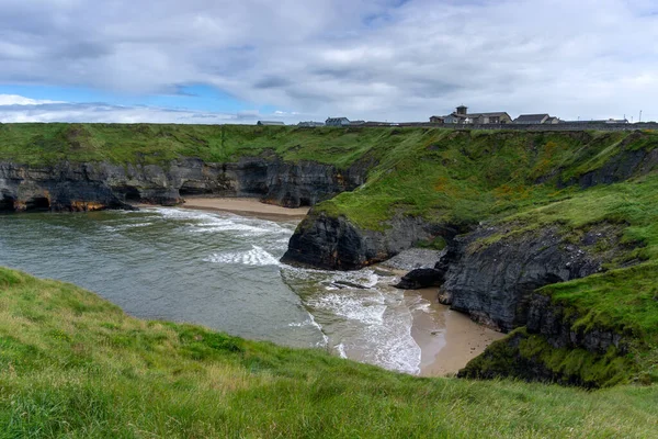 Landscape Ballybunion Cliff Walk Rugged Cliffs Seashore County Kerry Western — Foto de Stock