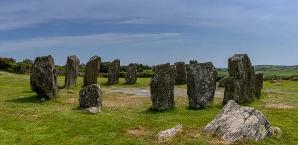 Panorama View Drombeg Stone Circle County Cork Ireland — Zdjęcie stockowe