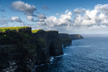 landscape view of the Cliffs of Moher in western Ireland