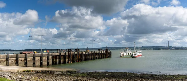 Killimer Ireland August 2022 Panorama View Killimer Ferry Landing Ferry — 图库照片