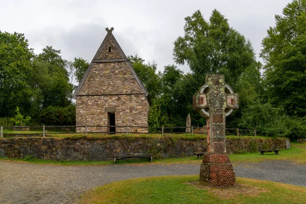 Wexford Irlanda Agosto 2022 Vista Antiguo Monasterio Cristiano Reconstruido Parque — Foto de Stock