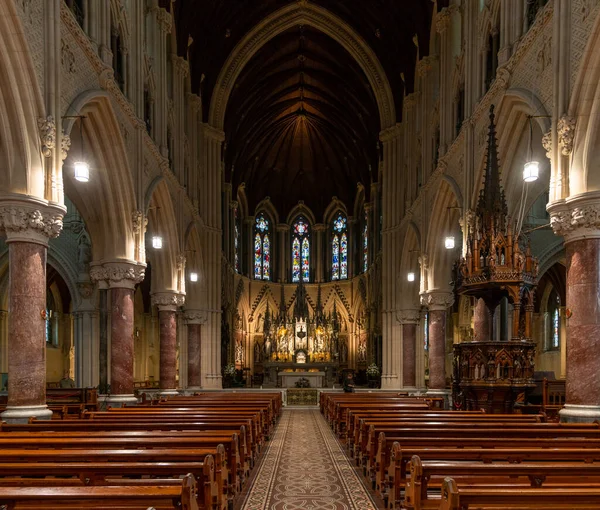 Cobh Ireland August 2022 View Central Nave Altar Elegant Wooden — Stock Photo, Image