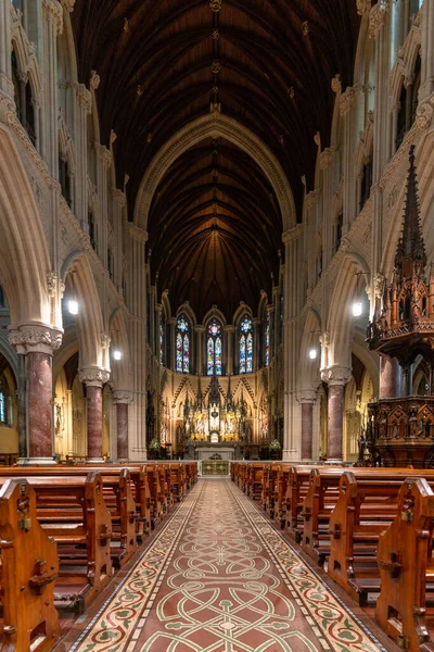 Cobh Ireland August 2022 Vertical View Central Nave Altar Cobh — Stock Photo, Image