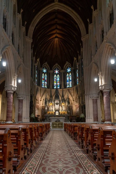 Cobh Ireland August 2022 Vertical View Central Nave Altar Cobh — Stock Photo, Image