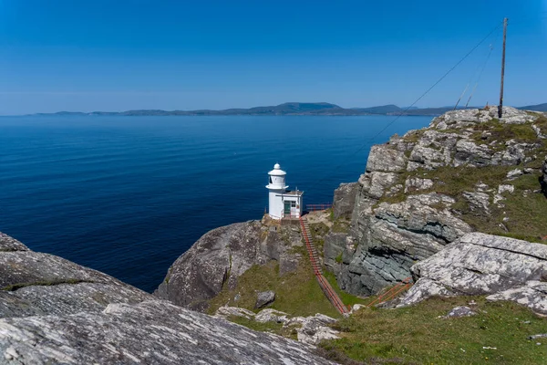 View Historic Sheep Head Lighthouse Muntervary Peninsula County Cork Ireland — Foto de Stock