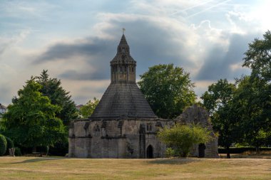 Glastonbury, Birleşik Krallık - 1 Eylül 2022: Glastonbury Abbey 'deki Abbot' s Kitchen binası