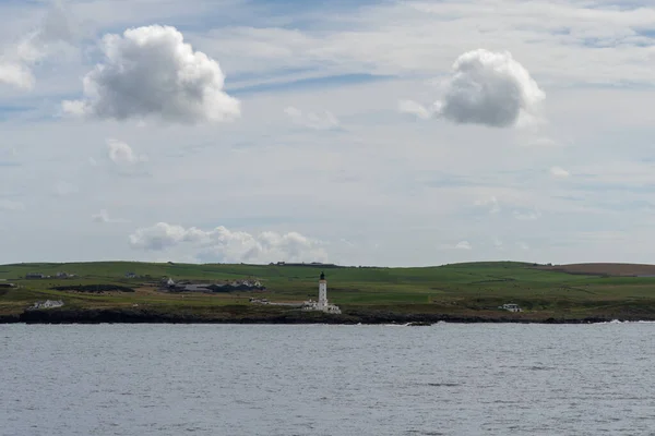 Dumfries Skoç Sahili Ryan Gölü Yakınlarındaki Corsewall Deniz Feneri Manzarası — Stok fotoğraf