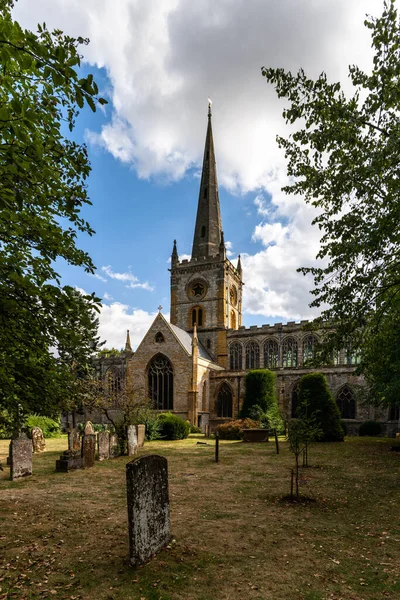 Stratford Avon Reino Unido Agosto 2022 Vista Iglesia Santísima Trinidad — Foto de Stock