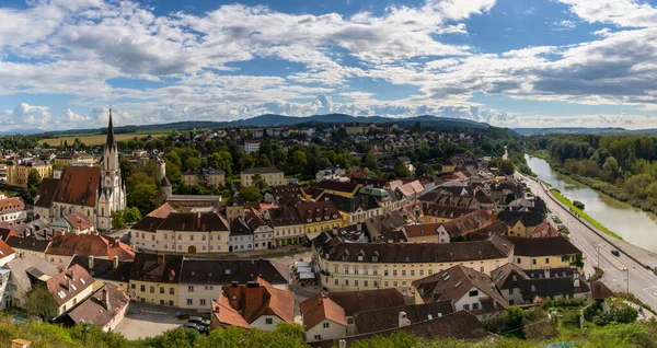 Melk Austria Settembre 2022 Veduta Panoramica Della Città Melk Del — Foto Stock