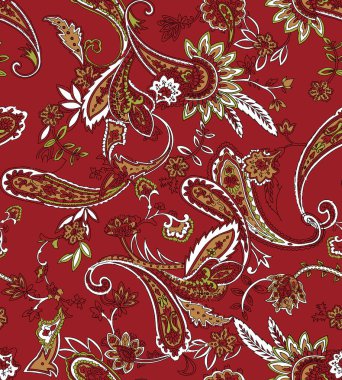 Arka planda geleneksel Hint deseni