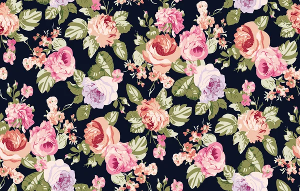 Vintage Naadloos Bloemenpatroon Liberty Stijl Achtergrond Van Kleine Pastel Bloemen — Stockfoto