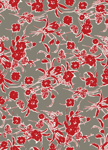 Klasik dikişsiz çiçek deseni. Küçük pastel çiçeklerin özgürlük tarzı arka planı. Beyaz arkaplana saçılmış küçük çiçekler. Yüzeylere ve web tasarımına yazdırmak için stok.