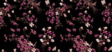 Arka planda klasik çiçeksiz desen