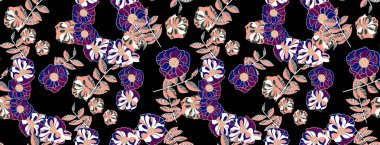 Arka planda klasik çiçeksiz desen