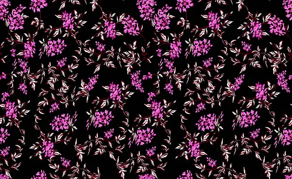 Ilustração Floral Primavera Cores Rosa Fundo Colorido Design Verão Para — Fotografia de Stock