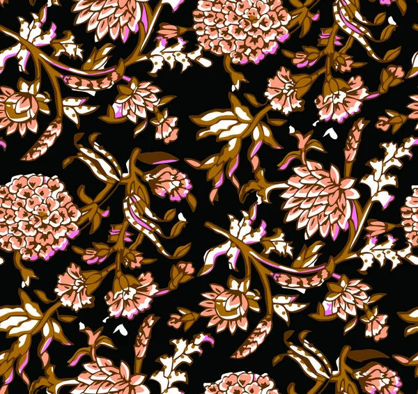Illustrazione Floreale Primaverile Colori Rosa Sfondo Colorato Design Estivo Costumi — Foto Stock