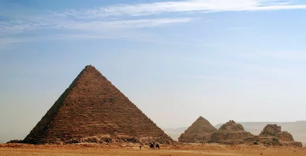 Las Grandes Pirámides Egipto Complejo Giza — Foto de Stock