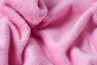 Pembe pofuduk ekoseli arka plan, kıvrımlı doku,