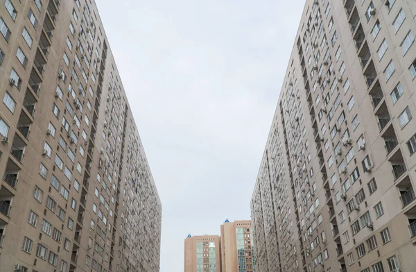 Facade Modern Multi Storey Residential Complex Urban Architecture — Stock Photo, Image