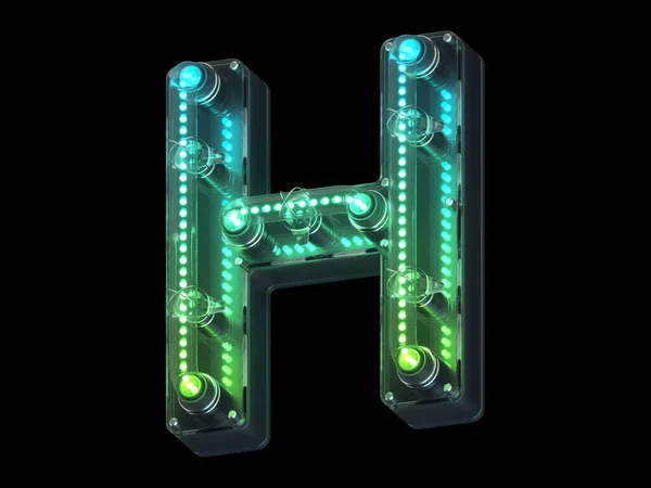 Neon Letter Background — Stock Photo, Image