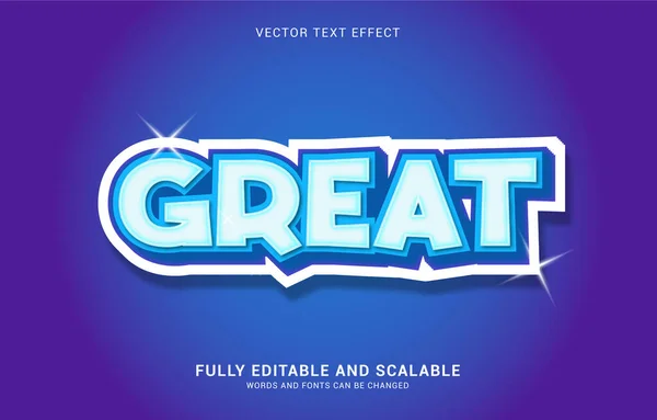 Editable Text Effect Great Style Can Used Make Title — стоковый вектор