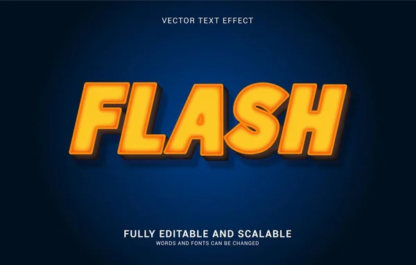 Editable Text Effect Flash Style Can Use Make Title — Stockfoto