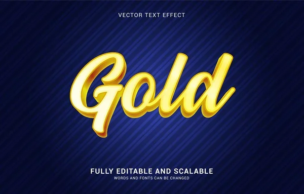 Redigerbar Text Effekt Shiny Gold Stil Kan Användas För Att — Stockfoto