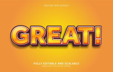 düzenlenebilir metin efekti, Başlık yapmak için harika bir biçim kullanılabilir