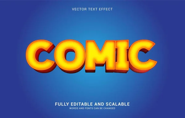 Bewerkbare Tekst Effect Comic Stijl Kan Worden Gebruikt Titel Maken — Stockvector
