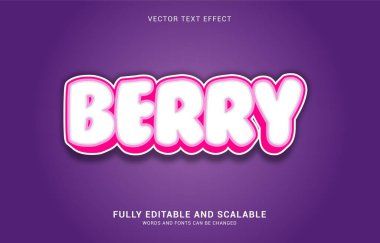 düzenlenebilir metin efekti, Berry biçimi Başlık yapmak için kullanılabilir