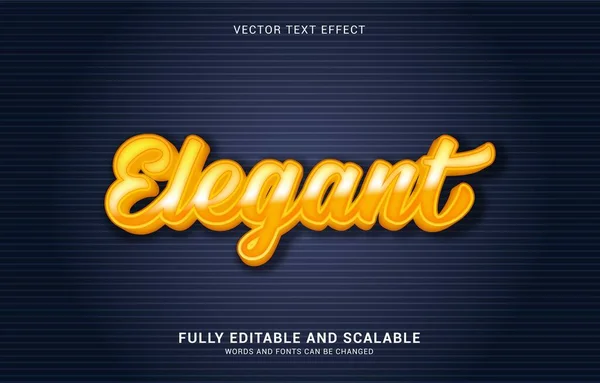Editable Text Effect Elegant Style Can Use Make Title — Stockvector