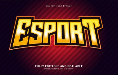 düzenlenebilir metin efekti, Esport biçimi Başlık yapmak için kullanılabilir