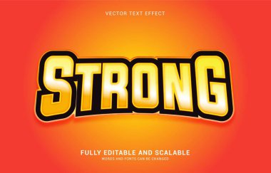 düzenlenebilir metin efekti, Başlık yapmak için güçlü biçim kullanılabilir