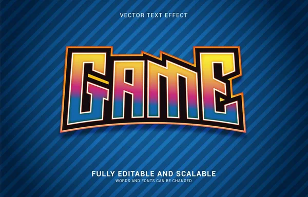 Editable Text Effect Game Style Can Used Make Title — стоковый вектор