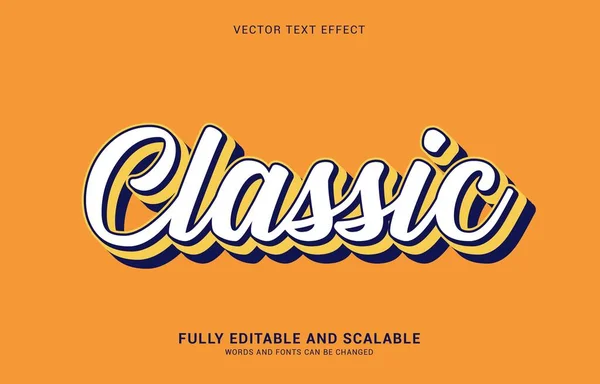 Bewerkbare Tekst Effect Classic Stijl Kan Worden Gebruikt Titel Maken — Stockvector