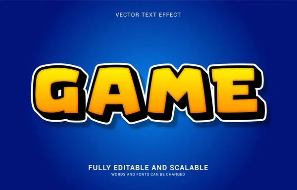 Bewerkbare Tekst Effect Game Stijl Kan Worden Gebruikt Titel Maken — Stockvector