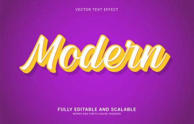 düzenlenebilir metin efekti, modern biçim Başlık yapmak için kullanılabilir