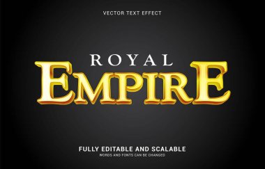 düzenlenebilir metin efekti, Kraliyet İmparatorluğu biçimi Başlık yapmak için kullanılabilir
