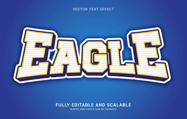 Editable Text Effect Eagle Style Can Used Make Title — стоковый вектор