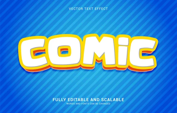 Szerkeszthető Szöveg Hatása Comic Stílus Lehet Használni Hogy Cím — Stock Vector