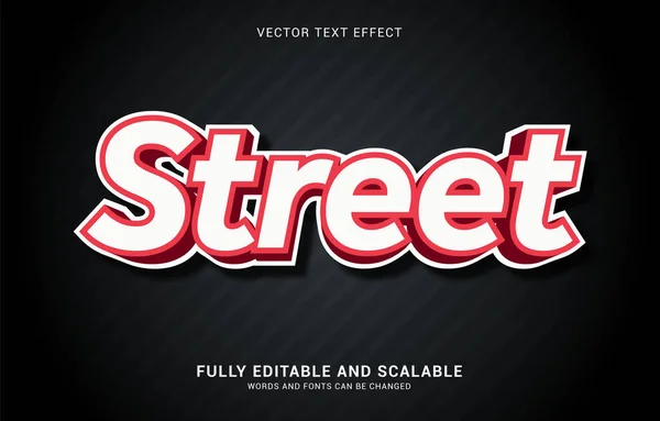 Efecto Texto Editable Estilo Calle Puede Utilizar Para Hacer Título — Vector de stock