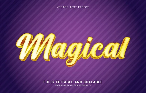 Editable Text Effect Magical Style Can Used Make Title — стоковый вектор