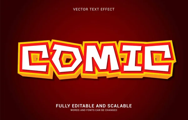 Editable Text Effect Comic Style Can Used Make Title — стоковый вектор