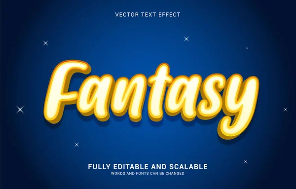 Editable Text Effect Fantasy Style Can Used Make Title — стоковый вектор
