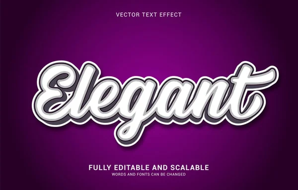 Editable Text Effect Elegant Style Can Used Make Title — стоковый вектор