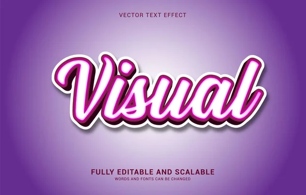 Editierbarer Texteffekt Visueller Stil Kann Verwendet Werden Titel Machen — Stockvektor