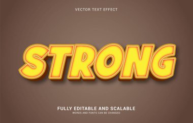 düzenlenebilir metin efekti, Başlık yapmak için güçlü biçim kullanılabilir