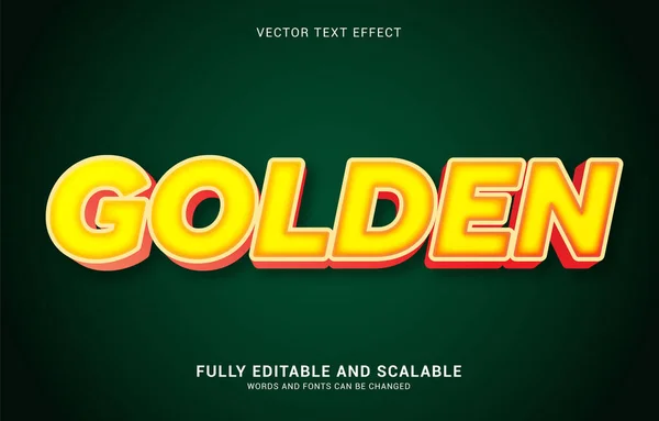 Editable Text Effect Golden Style Can Used Make Title — стоковый вектор