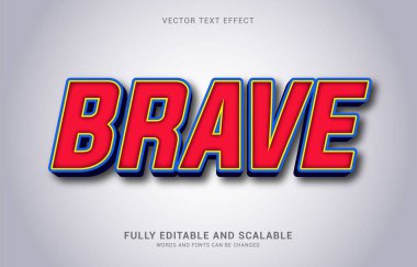 düzenlenebilir metin efekti, Brave biçimi Başlık yapmak için kullanılabilir