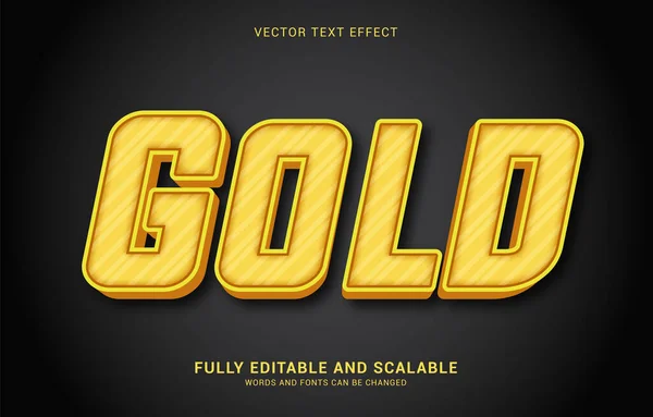 Editable Text Effect Gold Style Can Used Make Title — стоковый вектор
